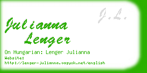 julianna lenger business card